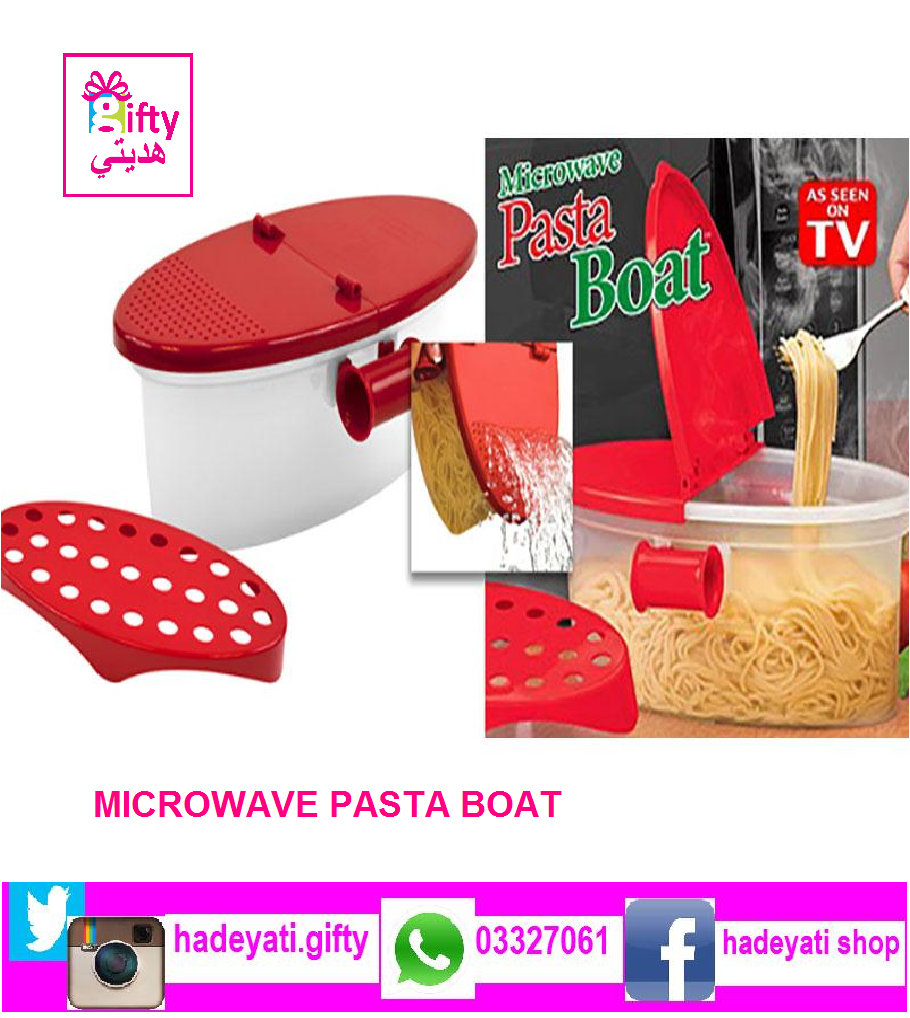 MICROWAVE PASTA BOAT- PERFECT PASTA EVERY TIME