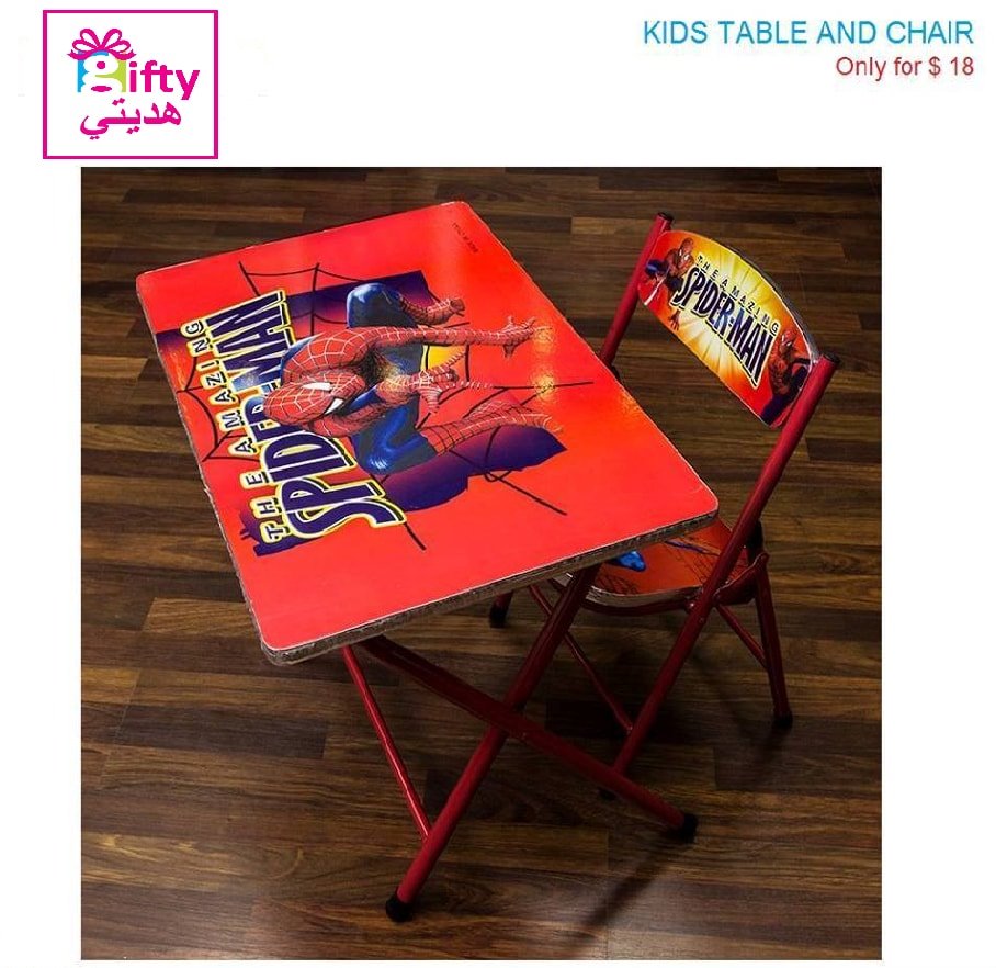 Kids Table & Chair Spiderman