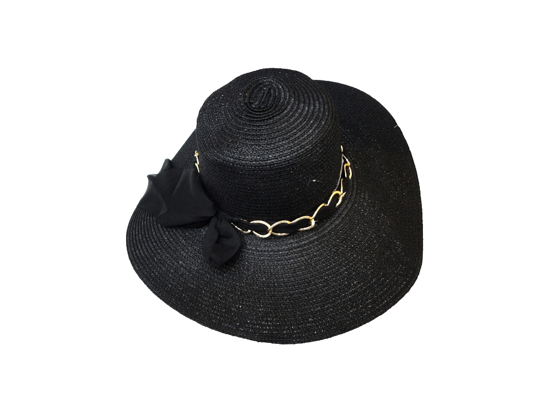 Sea Straw Hat Black