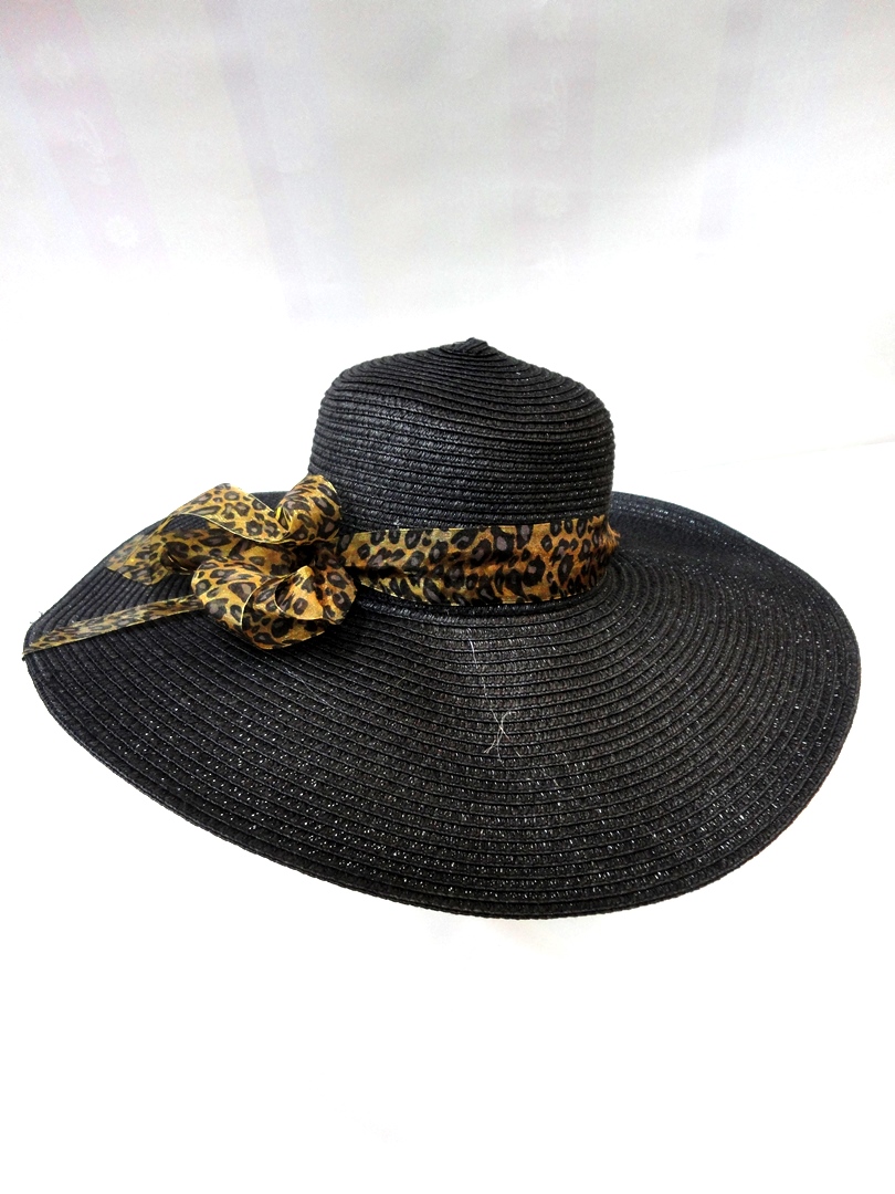 Sea Straw Hat Black
