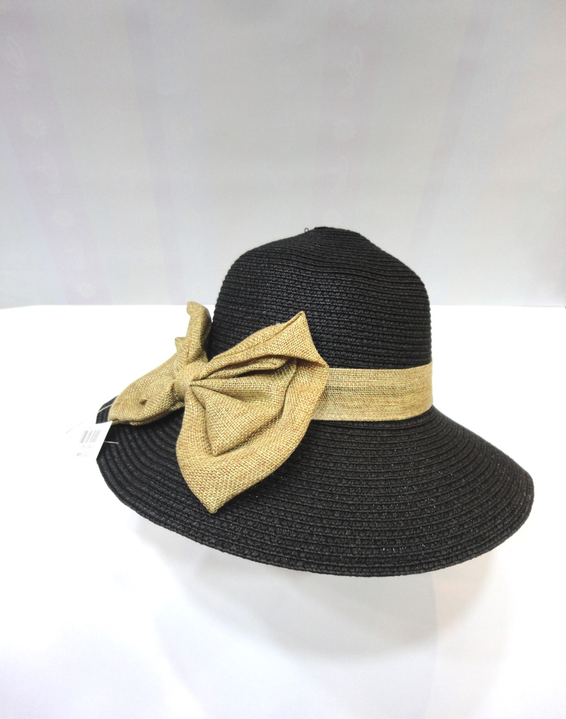 Sea Straw Hat Black