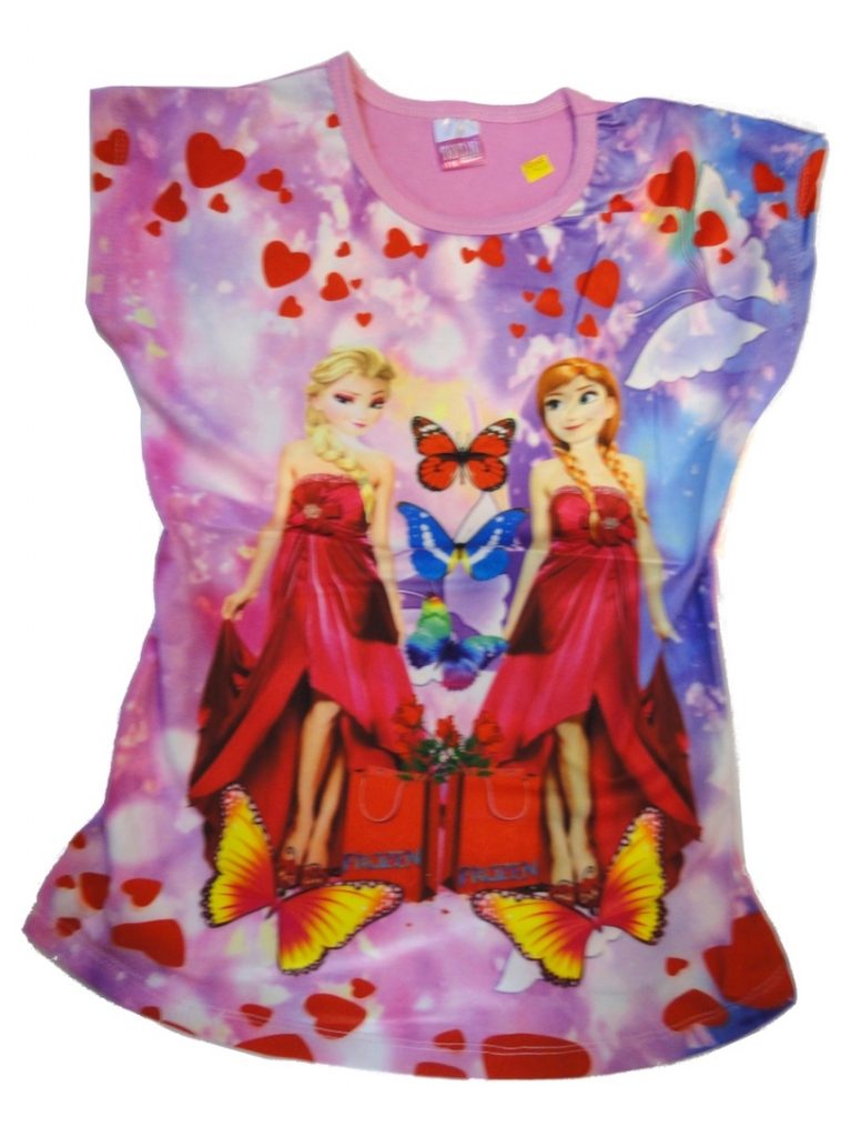 T-Shirt Top Frozen Pink