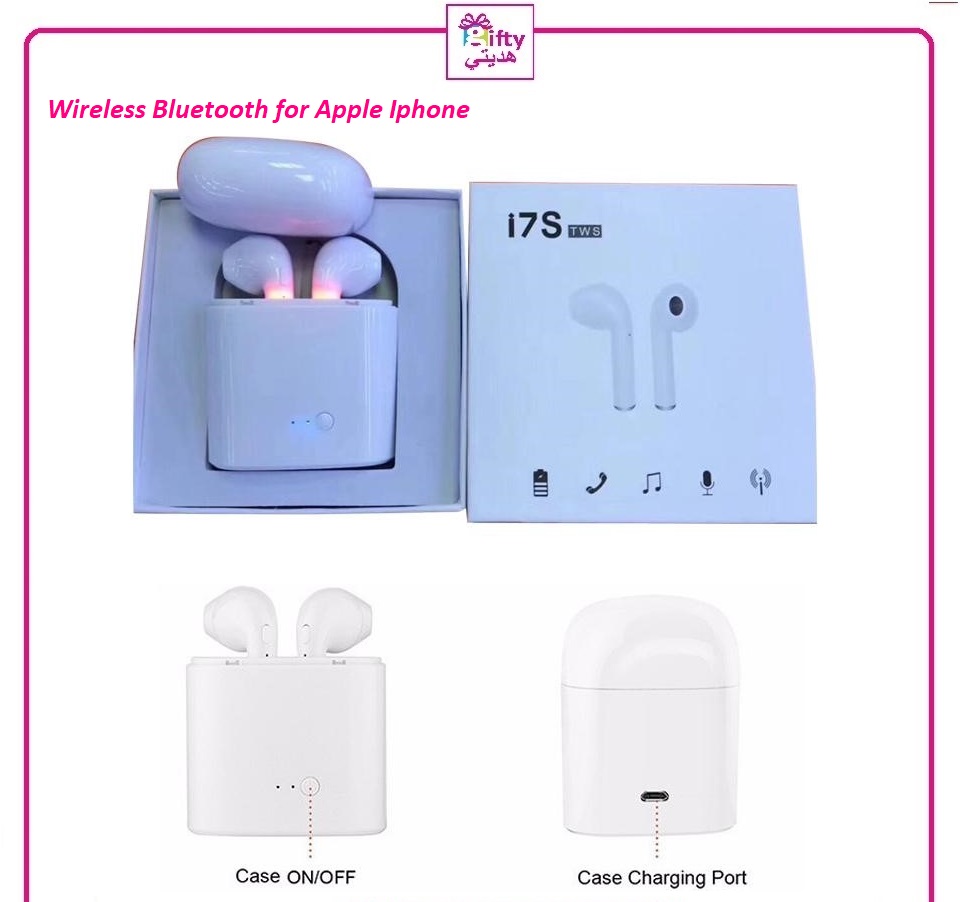 I7S TWS Wireless Bluetooth Earbuds Twins Headphones Headset with Charger Box for Apple Iphone