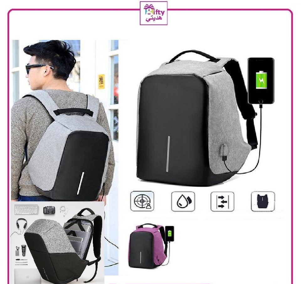 Anti Theft Backpack With Usb Port,Water Resistance
