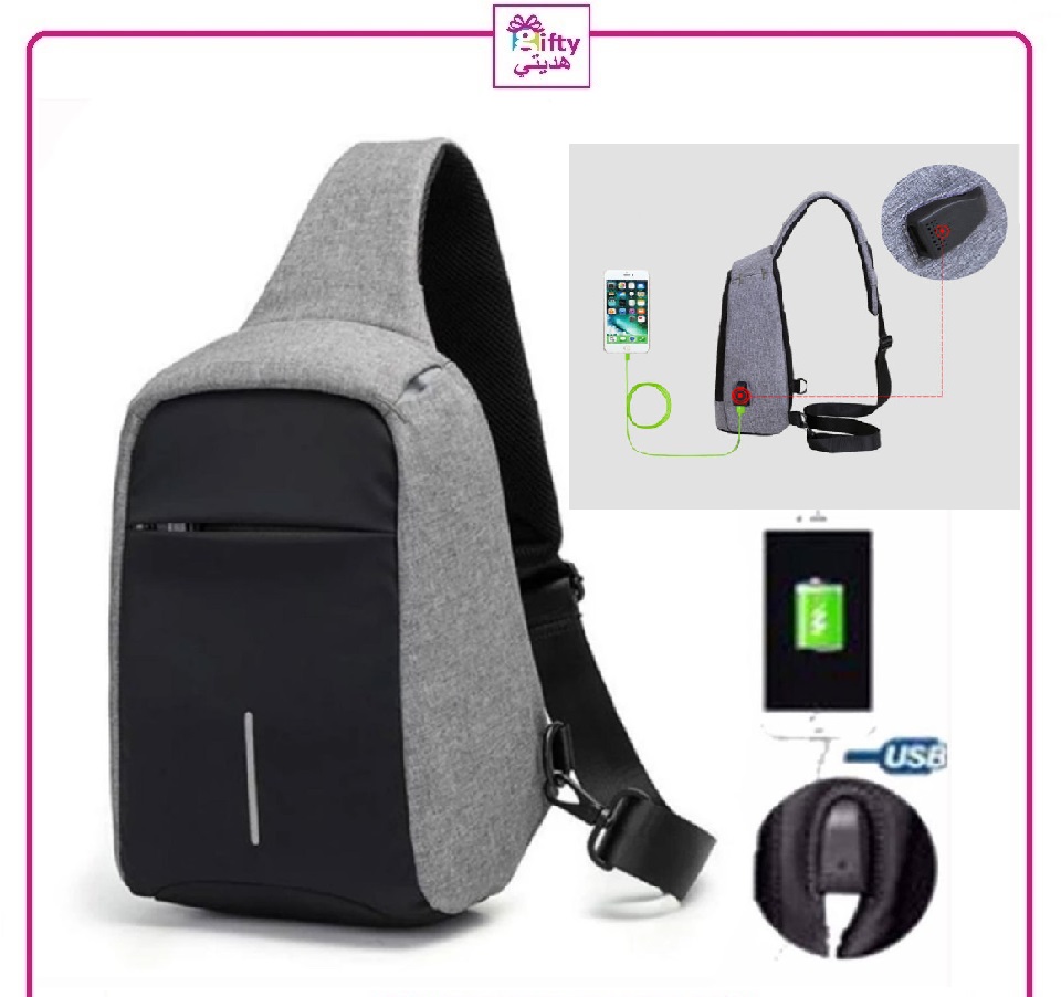New High Quality Men Messenger Bags Crossbody Slings Shoulder Chest Bags Anti-theft Strap Back Packs laday Casual External USB Charge Travel Bags