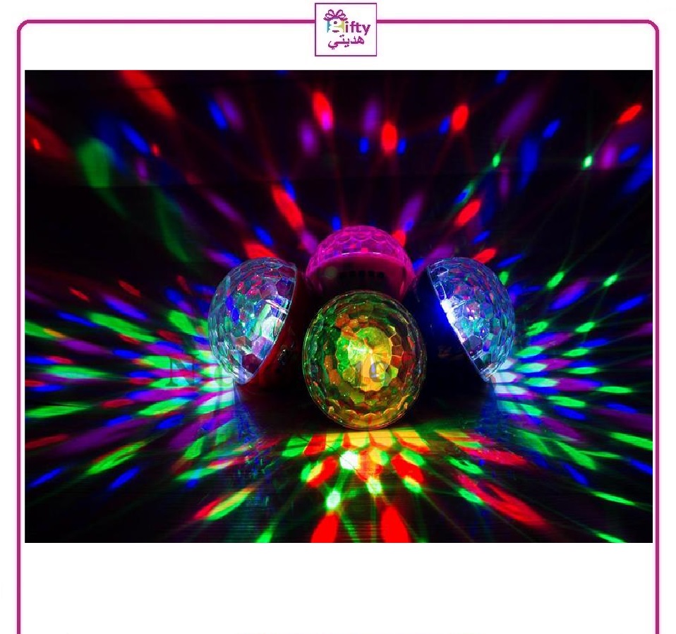 Stage Lamp Lights Speaker Mini Ball Colorful LED Light Flash Bluetooth Speaker