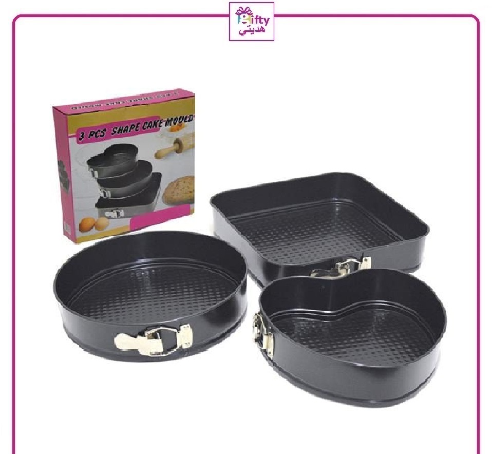 3 PCS SHAPE CAKE MOULD