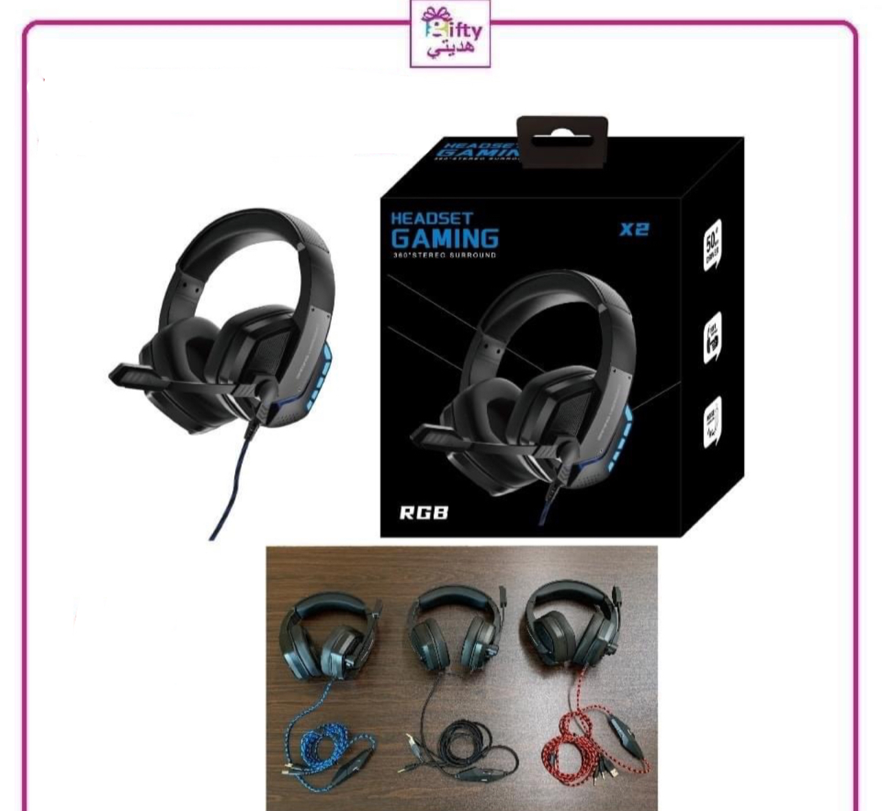 Headset Gaming 360 degrees Stereo